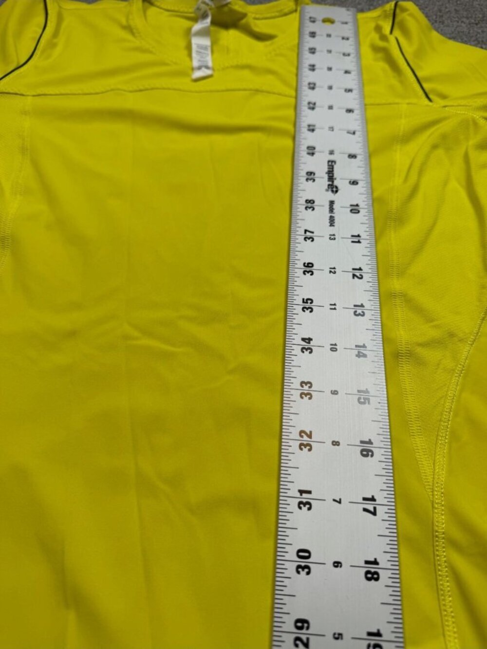 Lululemon Runbeam Long Sleeve Top 6 Split Pea Yellow Stretch Running Shirt - Picture 7 of 7